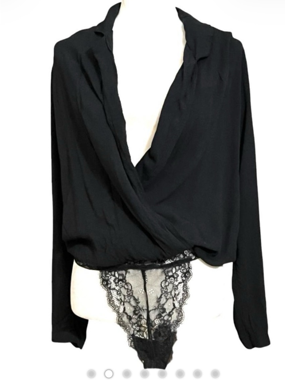 Free people intimately body suit with lace size L